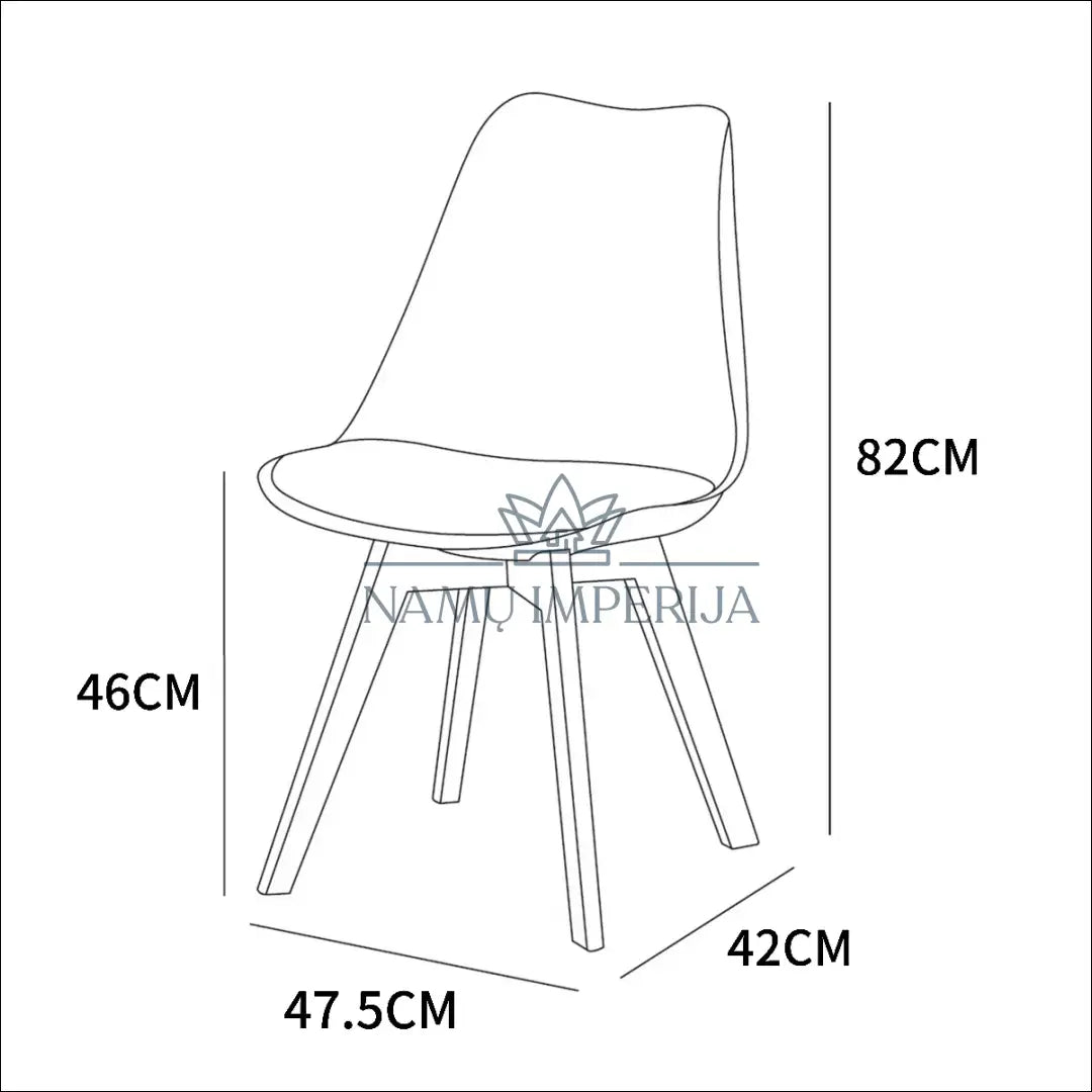 Kėdė VI1056 - €45 Save 50% 25-50, __label:Pristatymas 1-2 d.d., color-pilka, kedes-valgomojo, material-dirbtine-oda €25