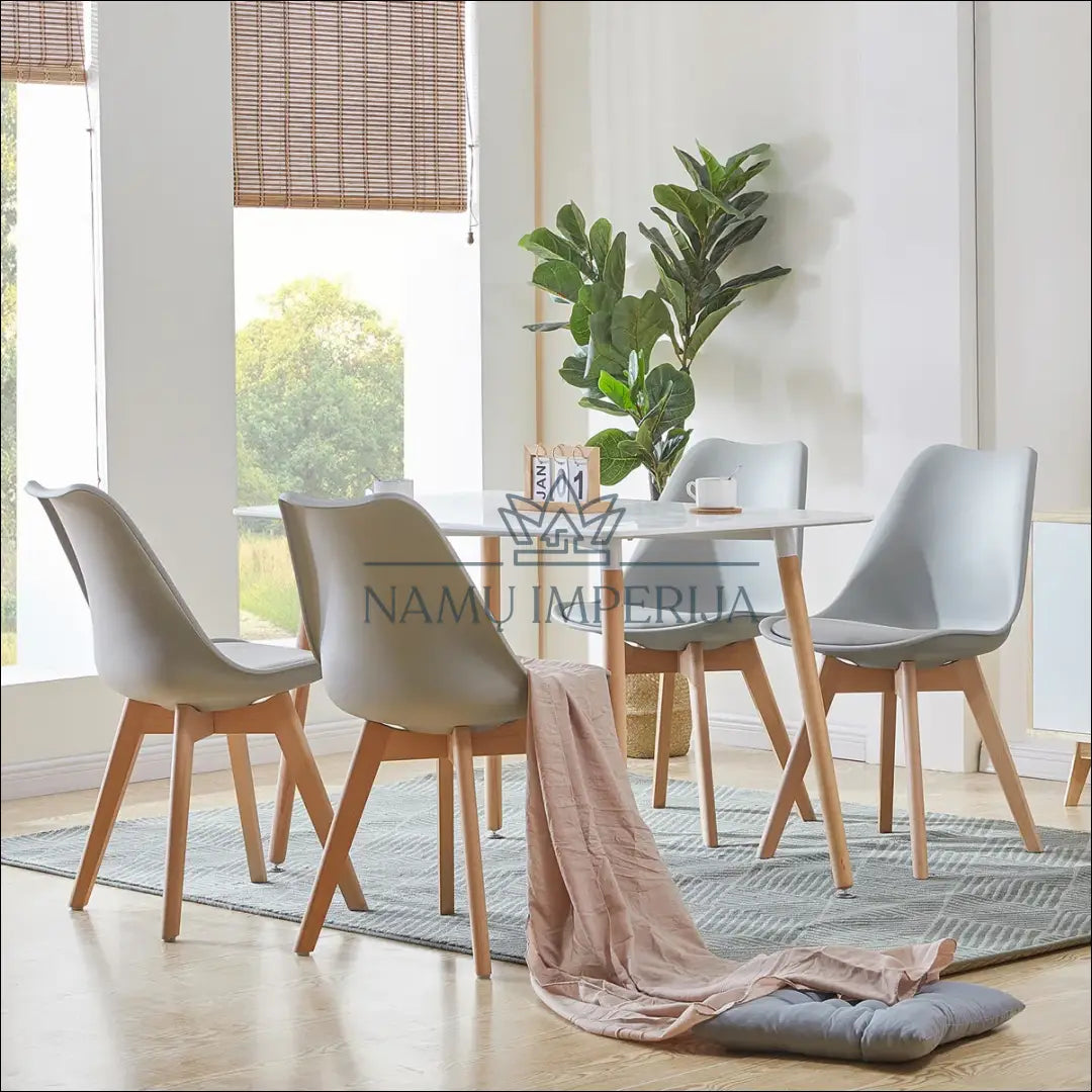 Kėdė VI1056 - €45 Save 50% 25-50, __label:Pristatymas 1-2 d.d., color-pilka, kedes-valgomojo, material-dirbtine-oda €25