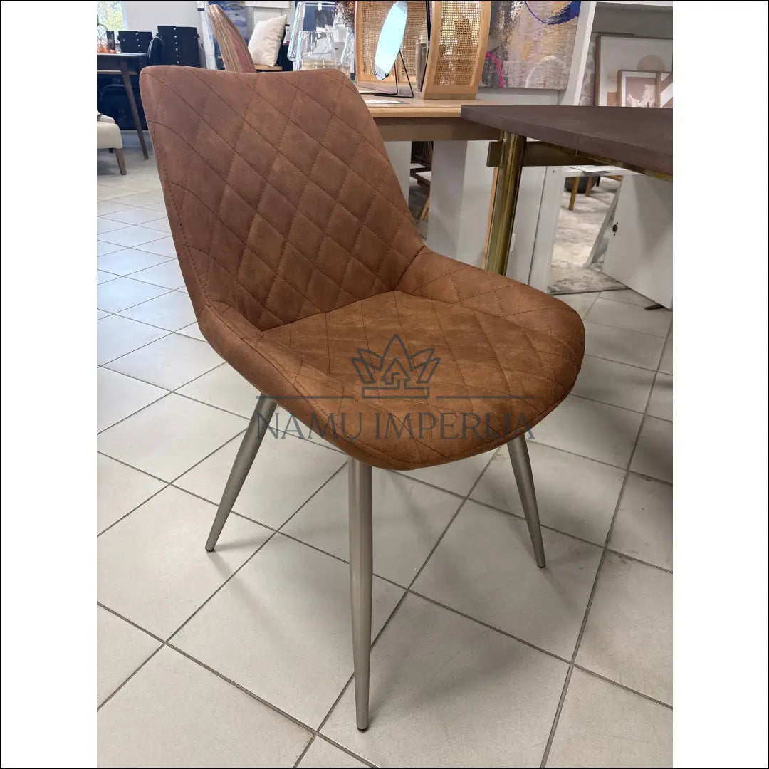 Kėdė VI1059 - €69 Save 50% 50-100, __label:Pristatymas 1-2 d.d., color-ruda, kedes-valgomojo, material-dirbtine-oda €50
