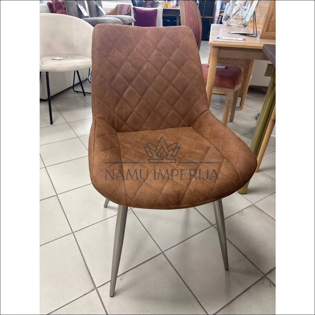 Kėdė VI1059 - €69 Save 50% 50-100, __label:Pristatymas 1-2 d.d., color-ruda, kedes-valgomojo, material-dirbtine-oda €50