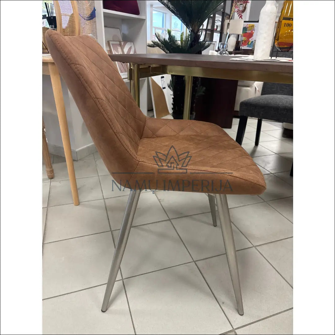 Kėdė VI1059 - €69 Save 50% 50-100, __label:Pristatymas 1-2 d.d., color-ruda, kedes-valgomojo, material-dirbtine-oda €50