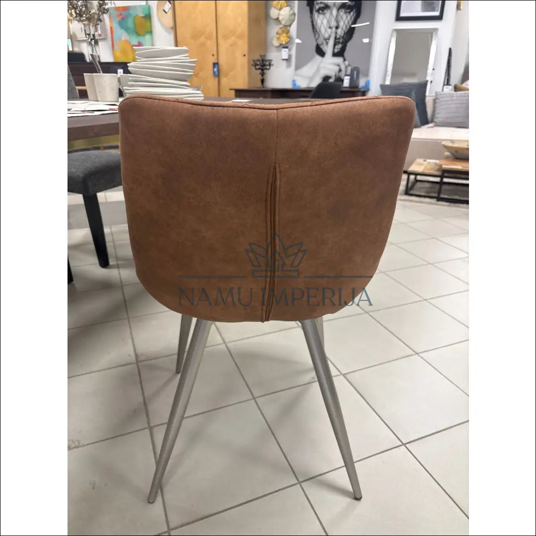 Kėdė VI1059 - €69 Save 50% 50-100, __label:Pristatymas 1-2 d.d., color-ruda, kedes-valgomojo, material-dirbtine-oda €50