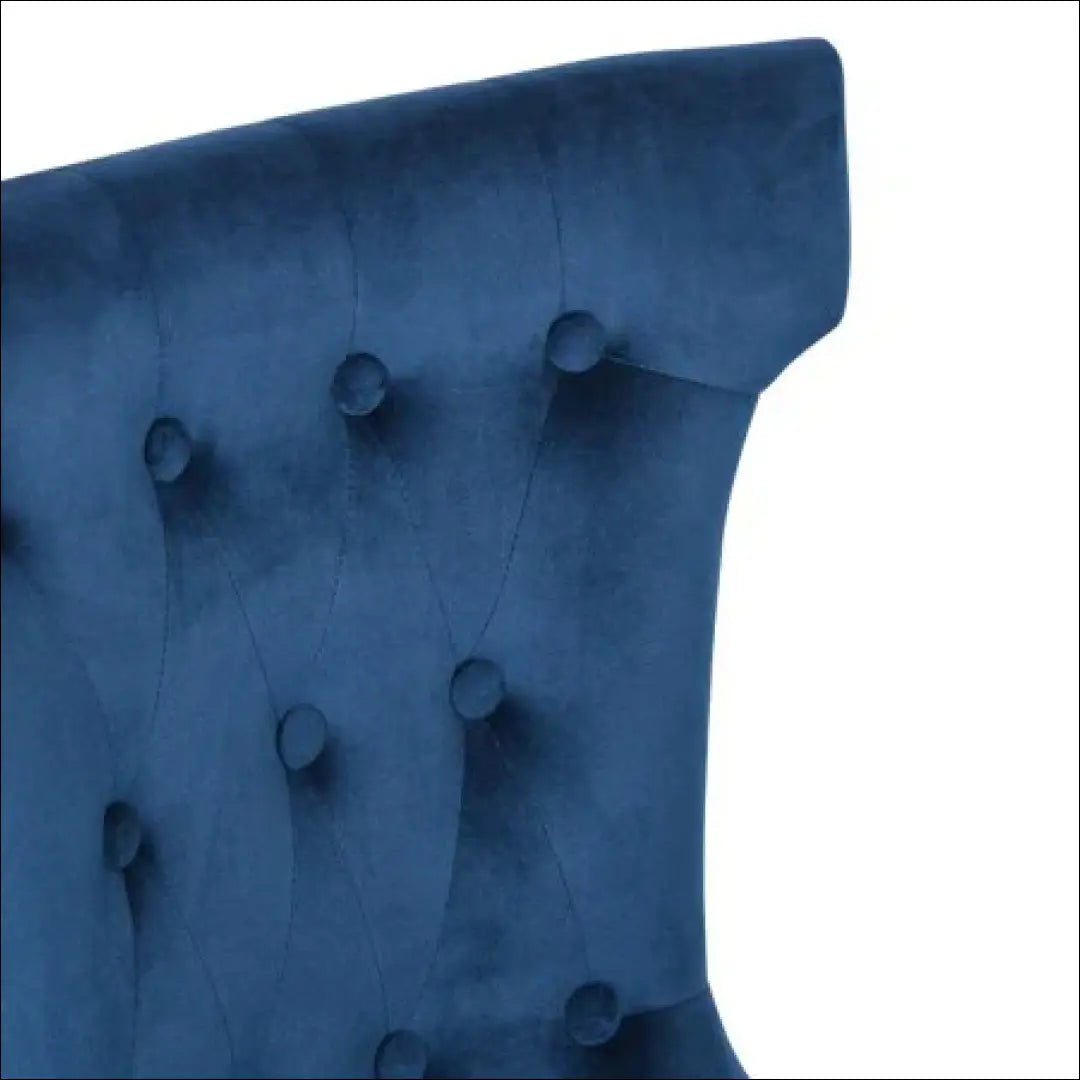 Kėdė VI1060 - €96 Save 55% 50-100, __label:Pristatymas 1-2 d.d., color-melyna, kedes-valgomojo, material-aksomas €50