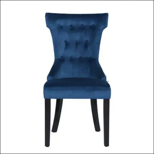 Kėdė VI1060 - €107 Save 50% 100-200, __label:Pristatymas 1-2 d.d., color-melyna, kedes-valgomojo, material-aksomas €100