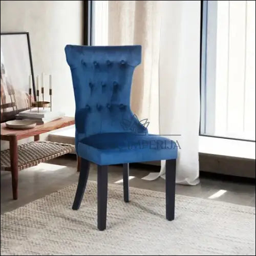 Kėdė VI1060 - €107 Save 50% 100-200, __label:Pristatymas 1-2 d.d., color-melyna, kedes-valgomojo, material-aksomas €100