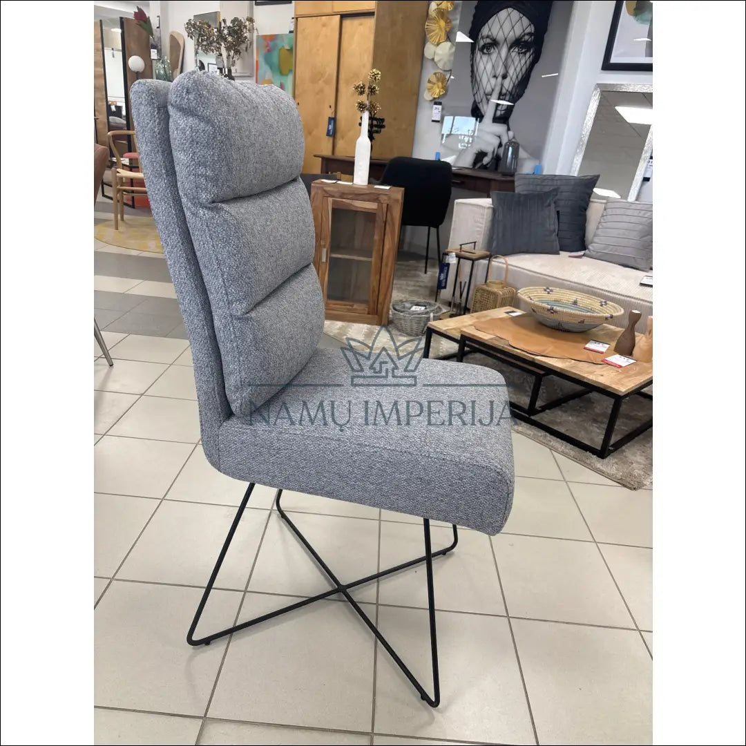Kėdė VI1064 - €95 Save 50% 50-100, __label:Pristatymas 1-2 d.d., color-pilka, kedes-valgomojo, material-gobelenas €50