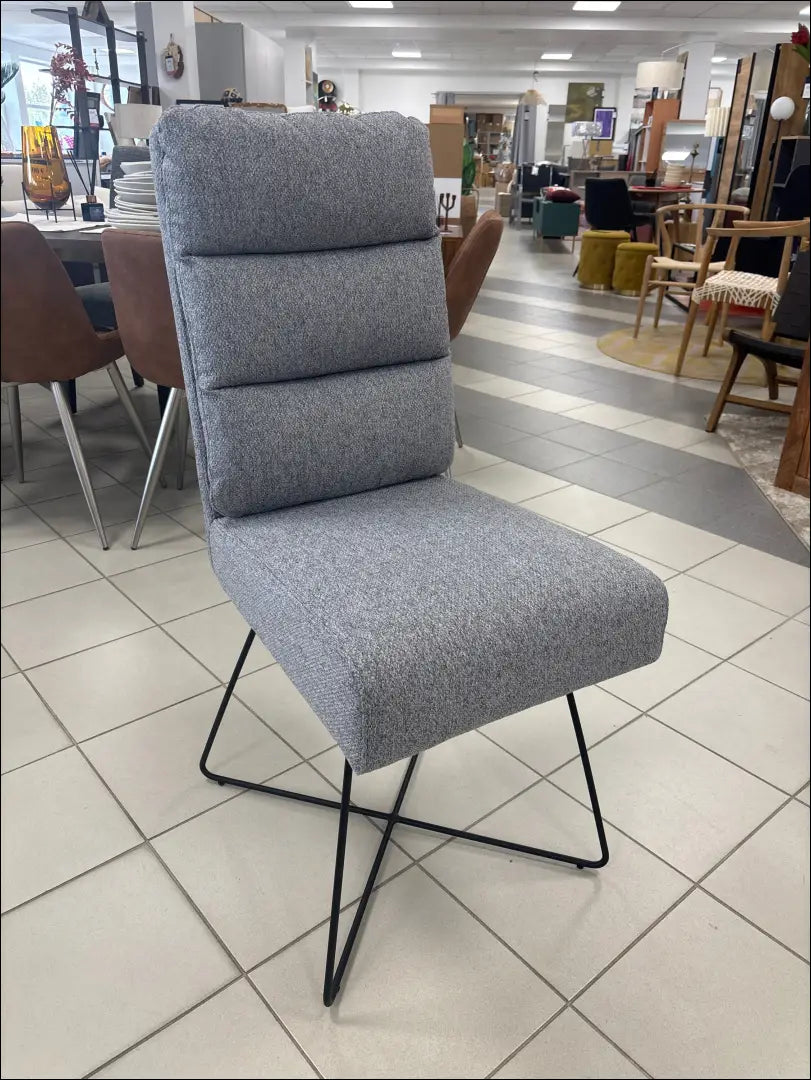 Kėdė VI1064 - €95 Save 50% 50-100, __label:Pristatymas 1-2 d.d., color-pilka, kedes-valgomojo, material-gobelenas €50