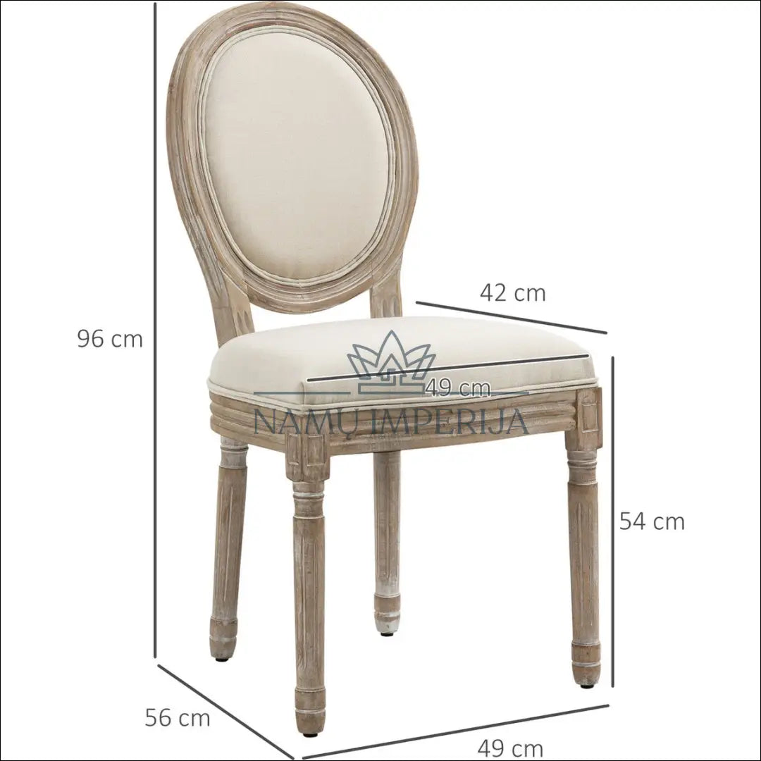 Kėdė VI1070 - €72 Save 50% 50-100, __label:Pristatymas 1-2 d.d., color-kremas, color-ruda, kedes-valgomojo €50 to €100