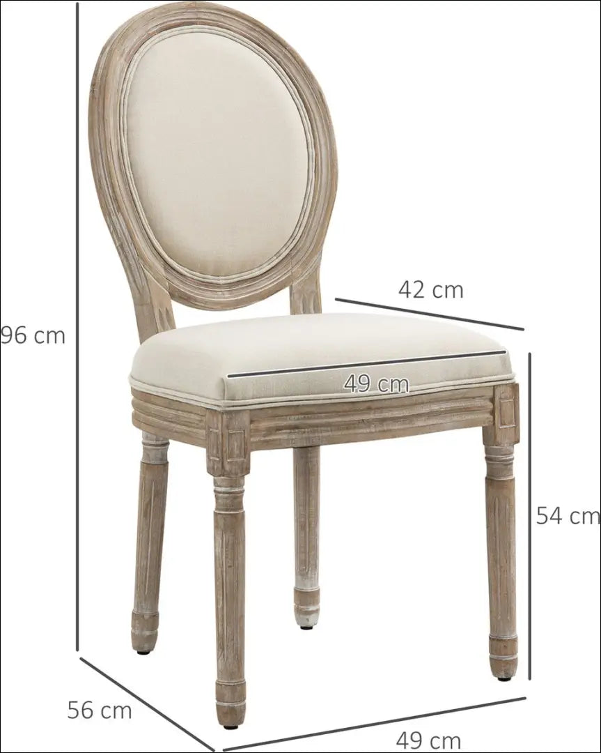Kėdė VI1070 - €72 Save 50% 50-100, __label:Pristatymas 1-2 d.d., color-kremas, color-ruda, kedes-valgomojo €50 to €100