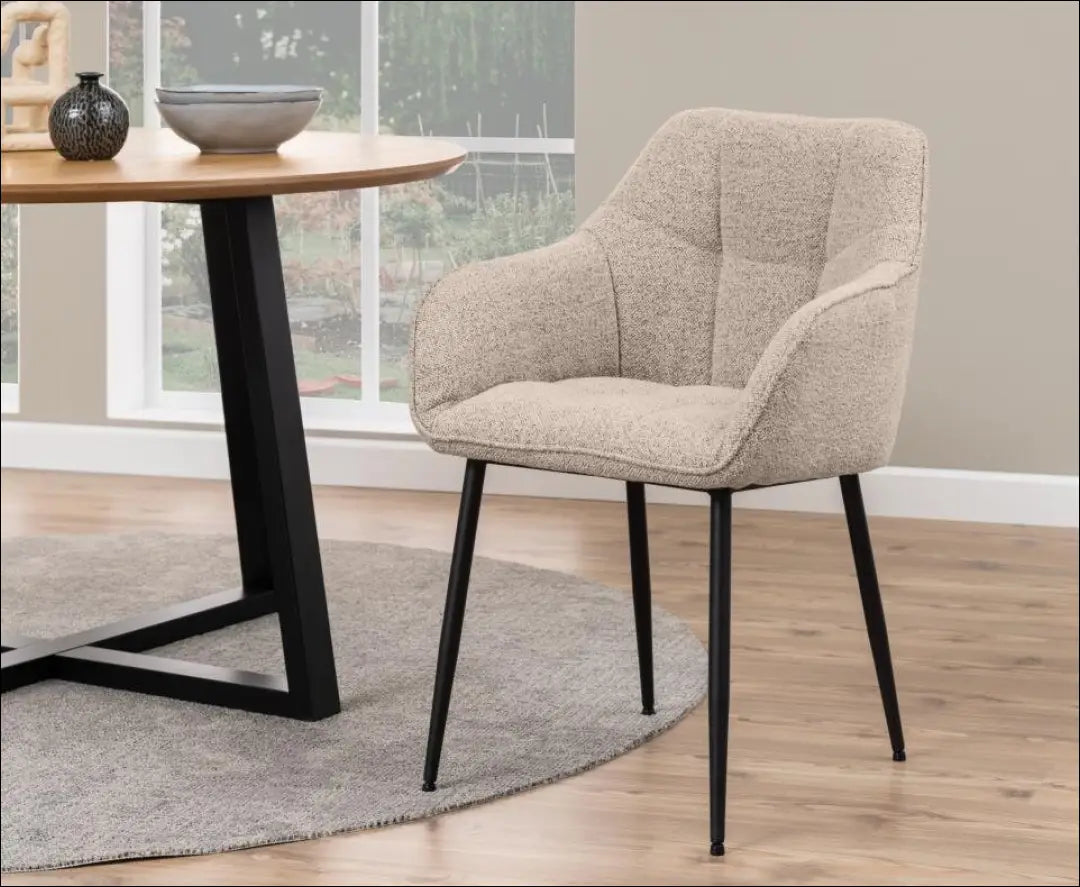 Kėdė VI1071 - €74 Save 50% 50-100, __label:Pristatymas 1-2 d.d., boucle, color-kremas, kedes-valgomojo €50 to €100