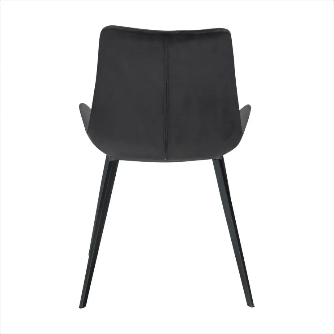 Kėdė VI1076 - €47 Save 55% 25-50, __label:Pristatymas 1-2 d.d., color-juoda, kedes-valgomojo, material-aksomas €25