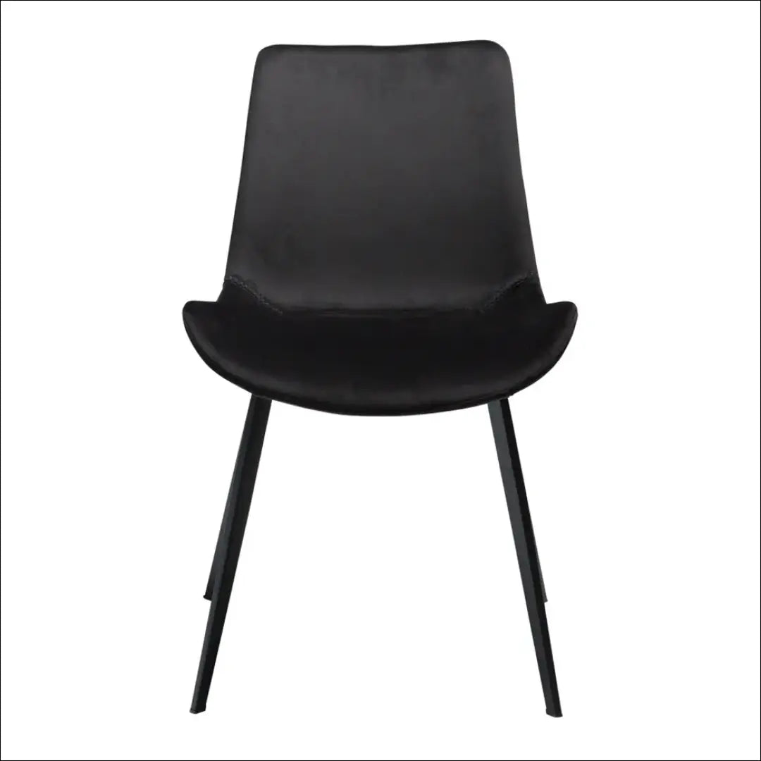 Kėdė VI1076 - €53 Save 50% 50-100, __label:Pristatymas 1-2 d.d., color-juoda, kedes-valgomojo, material-aksomas €50
