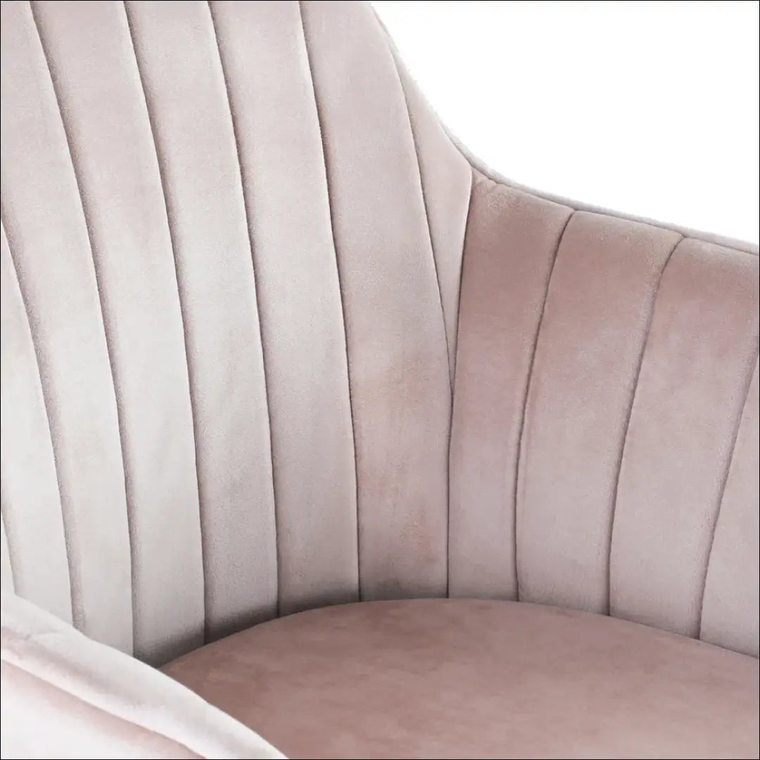 Kėdė VI1091 - €68 Save 50% 50-100, __label:Pristatymas 1-2 d.d., color-rozine, kedes-valgomojo, material-aksomas €50