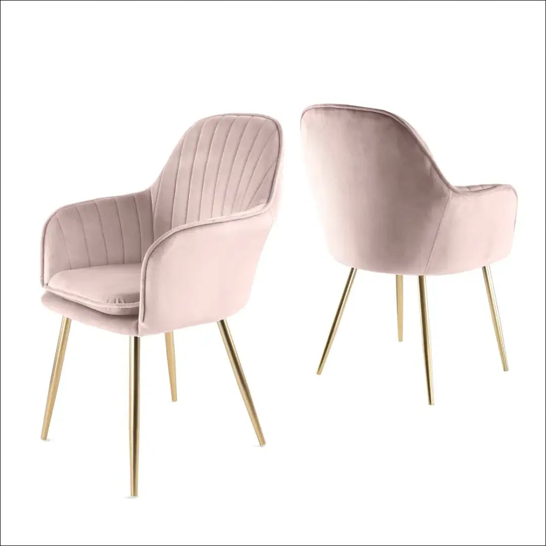 Kėdė VI1091 - €68 Save 50% 50-100, __label:Pristatymas 1-2 d.d., color-rozine, kedes-valgomojo, material-aksomas €50