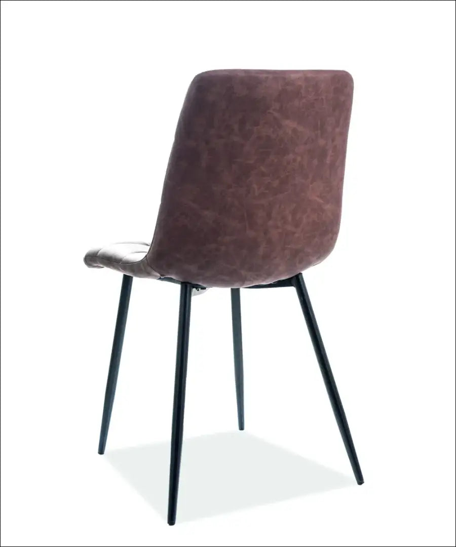 Kėdė VI1094 - €48 Save 50% 25-50, __label:Pristatymas 1-2 d.d., color-ruda, kedes-valgomojo, material-dirbtine-oda €25