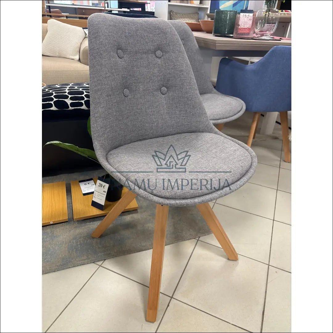 Kėdė VI1096 - €44 Save 50% 25-50, __label:Pristatymas 1-2 d.d., color-pilka, kedes-valgomojo, material-gobelenas €25