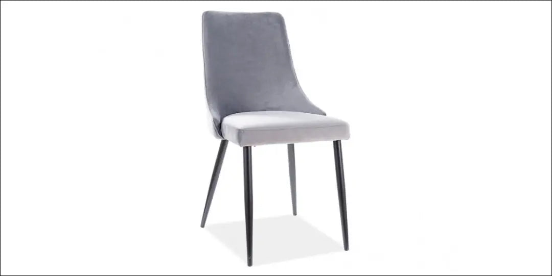 Kėdė VI1106 - €62 Save 50% 50-100, __label:Pristatymas 1-2 d.d., color-pilka, kedes-valgomojo, material-aksomas €50