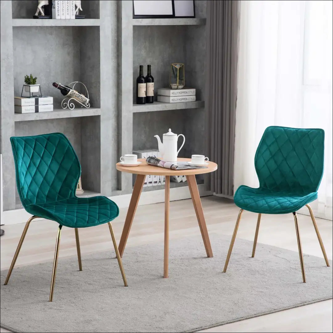 Kėdė VI1122 - €68 Save 50% 50-100, __label:Pristatymas 1-2 d.d., color-turkis, kedes-valgomojo, material-aksomas €50