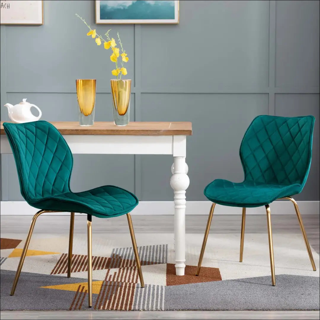 Kėdė VI1122 - €68 Save 50% 50-100, __label:Pristatymas 1-2 d.d., color-turkis, kedes-valgomojo, material-aksomas €50