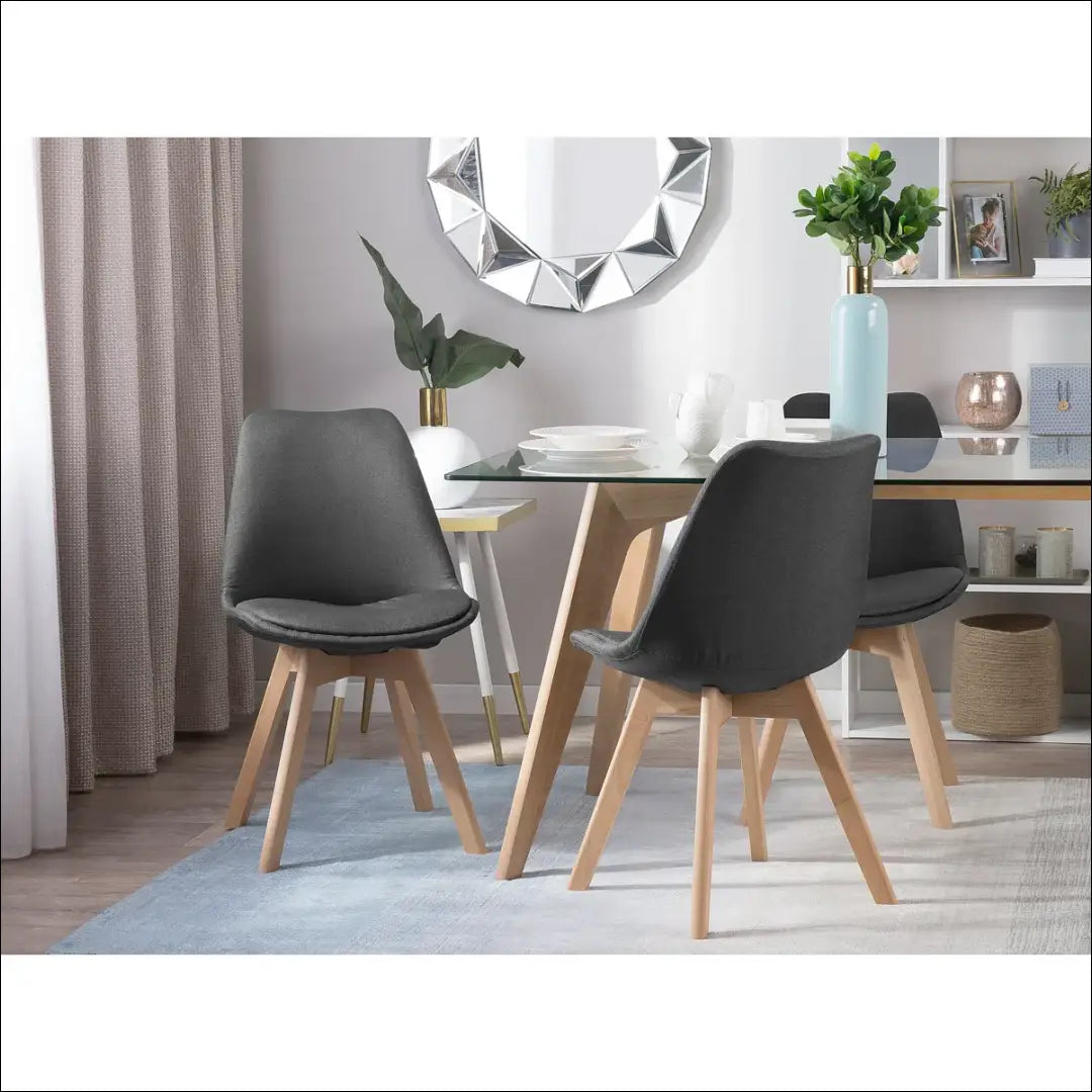 Kėdė VI1130 - €52 Save 50% 50-100, __label:Pristatymas 1-2 d.d., color-pilka, kedes-valgomojo, material-gobelenas €50