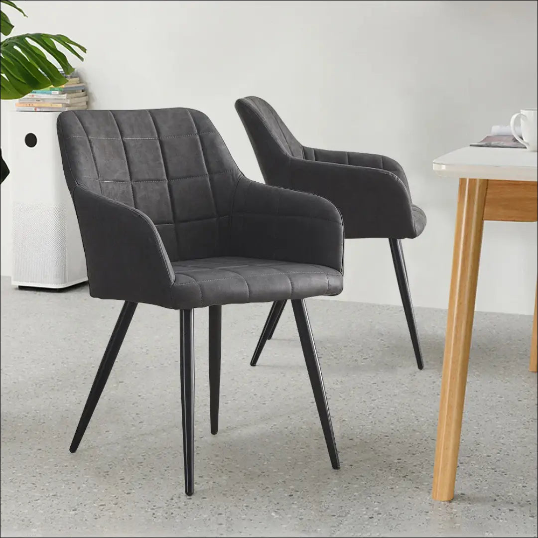 Kėdė VI1139 - €55 Save 50% 50-100, __label:Pristatymas 1-2 d.d., color-pilka, kedes-valgomojo, material-dirbtine-oda