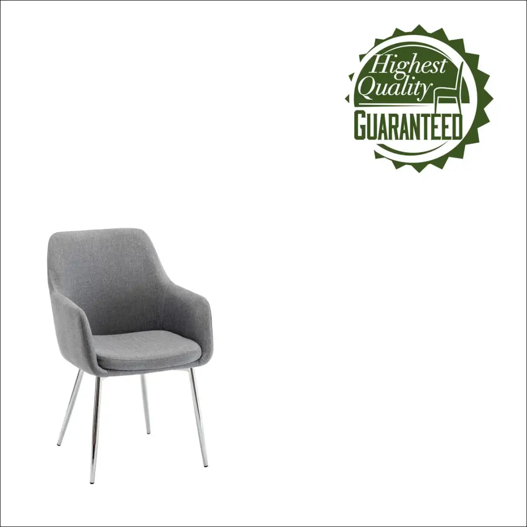 Kėdė VI1148 - €49 Save 50% 25-50, __label:Pristatymas 1-2 d.d., color-pilka, kedes-valgomojo, material-gobelenas €25