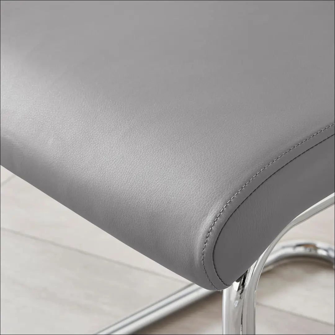 Kėdė VI1164 - €49 Save 50% 25-50, __label:Pristatymas 1-2 d.d., color-pilka, kedes-valgomojo, material-eko-oda €25