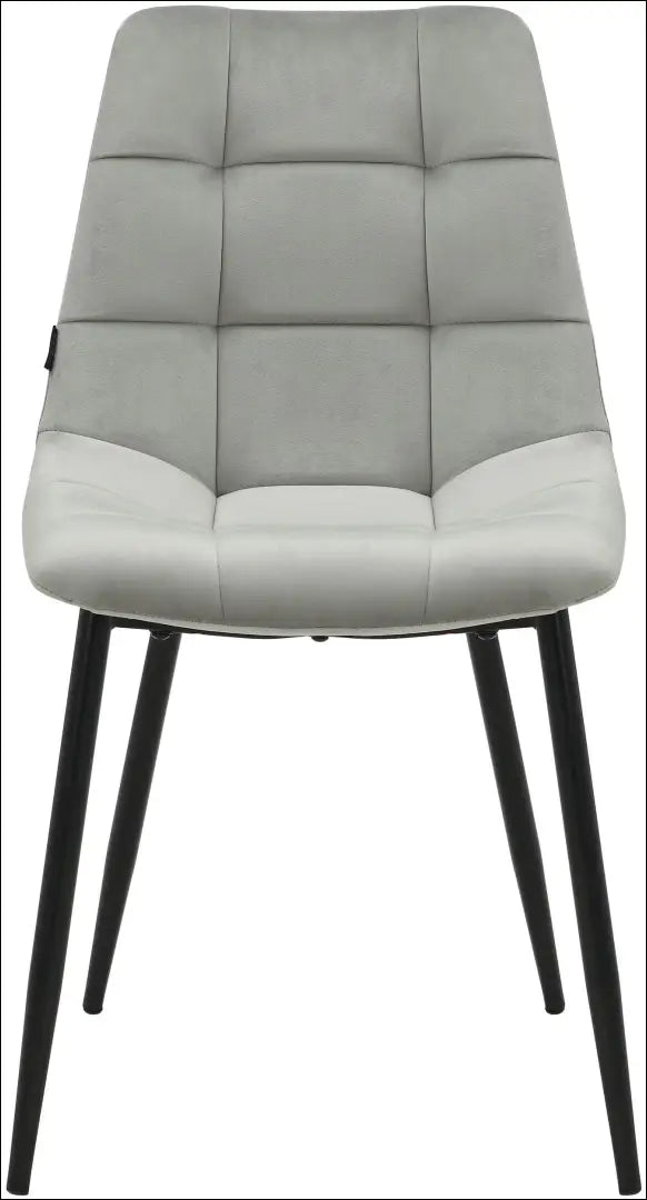 Kėdė VI1184 - €58 Save 50% 50-100, __label:Pristatymas 1-2 d.d., color-pilka, kedes-valgomojo, material-aksomas €50