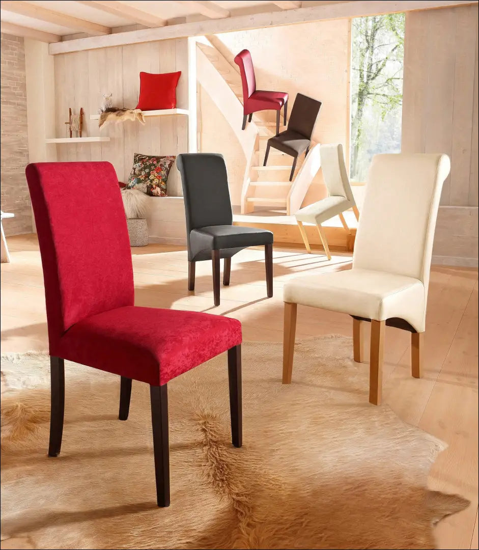 Kėdė VI1185 - €53 Save 50% 50-100, __label:Pristatymas 1-2 d.d., color-kremas, kedes-valgomojo, material-dirbtine-oda