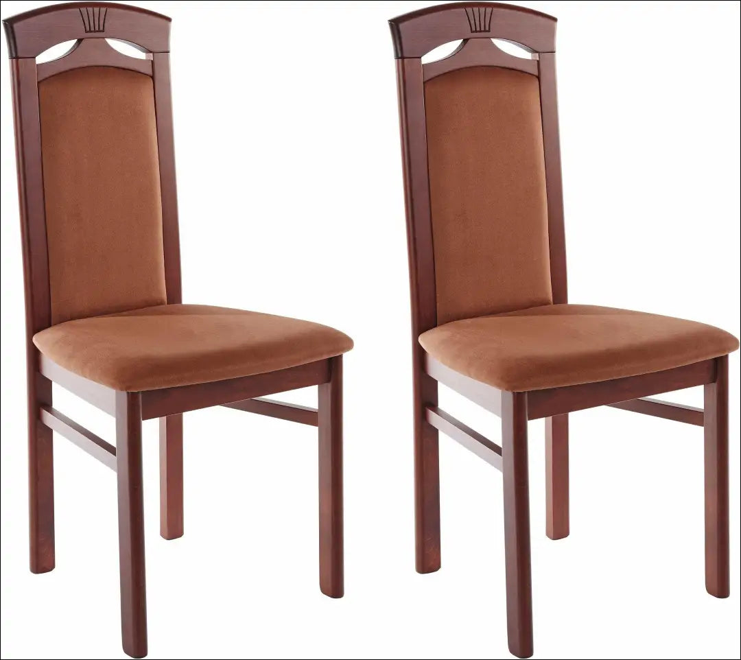 Kėdė VI1192 - €65 Save 50% 50-100, __label:Pristatymas 1-2 d.d., color-ruda, kedes-valgomojo, material-aksomas €50