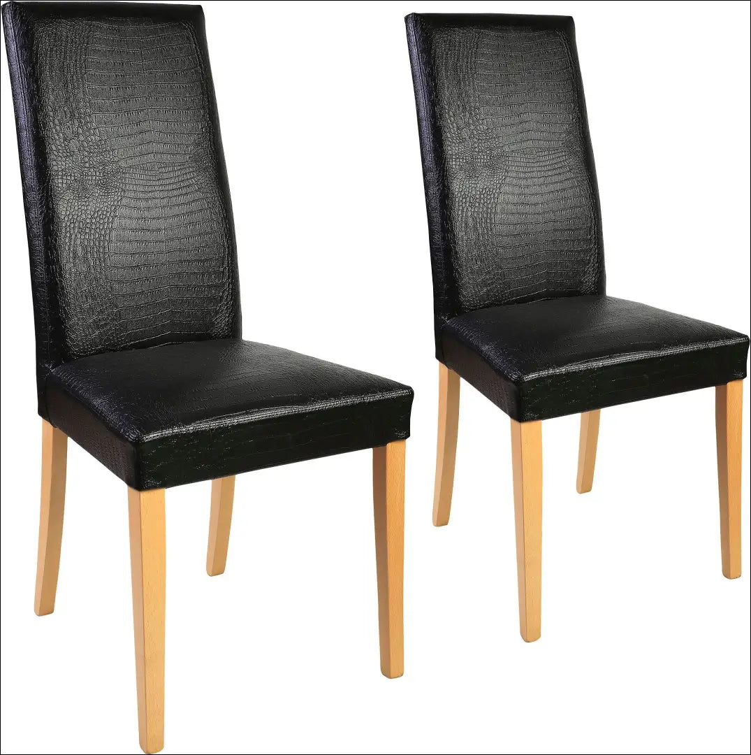 Kėdė VI1228 - €74 Save 50% 50-100, __label:Pristatymas 1-2 d.d., color-juoda, kedes-valgomojo, material-dirbtine-oda