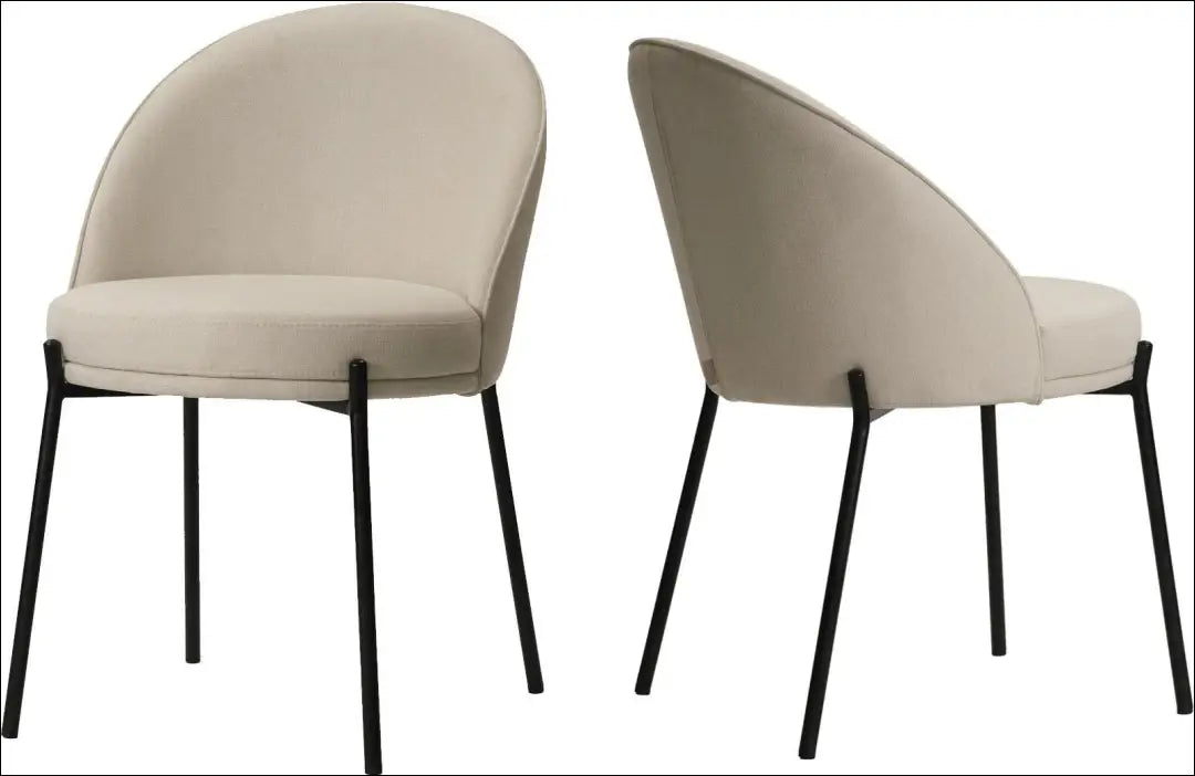 Kėdė VI1230 - €75 Save 50% 50-100, __label:Pristatymas 1-2 d.d., color-kremas, kedes-valgomojo, material-gobelenas €50