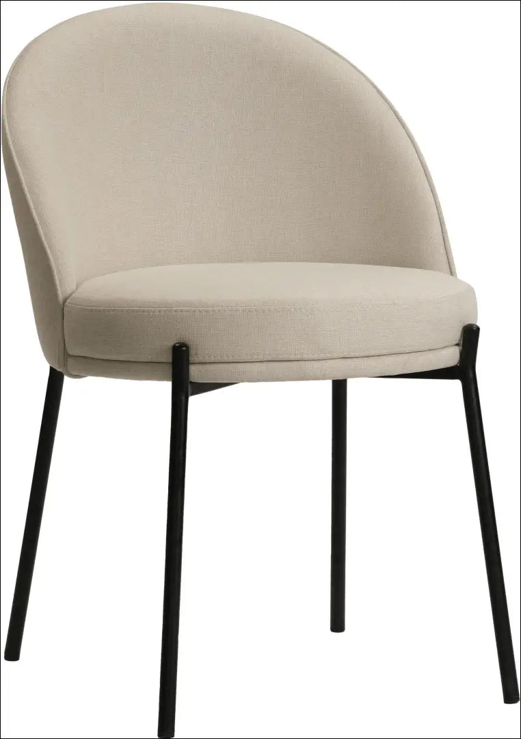 Kėdė VI1230 - €75 Save 50% 50-100, __label:Pristatymas 1-2 d.d., color-kremas, kedes-valgomojo, material-gobelenas €50