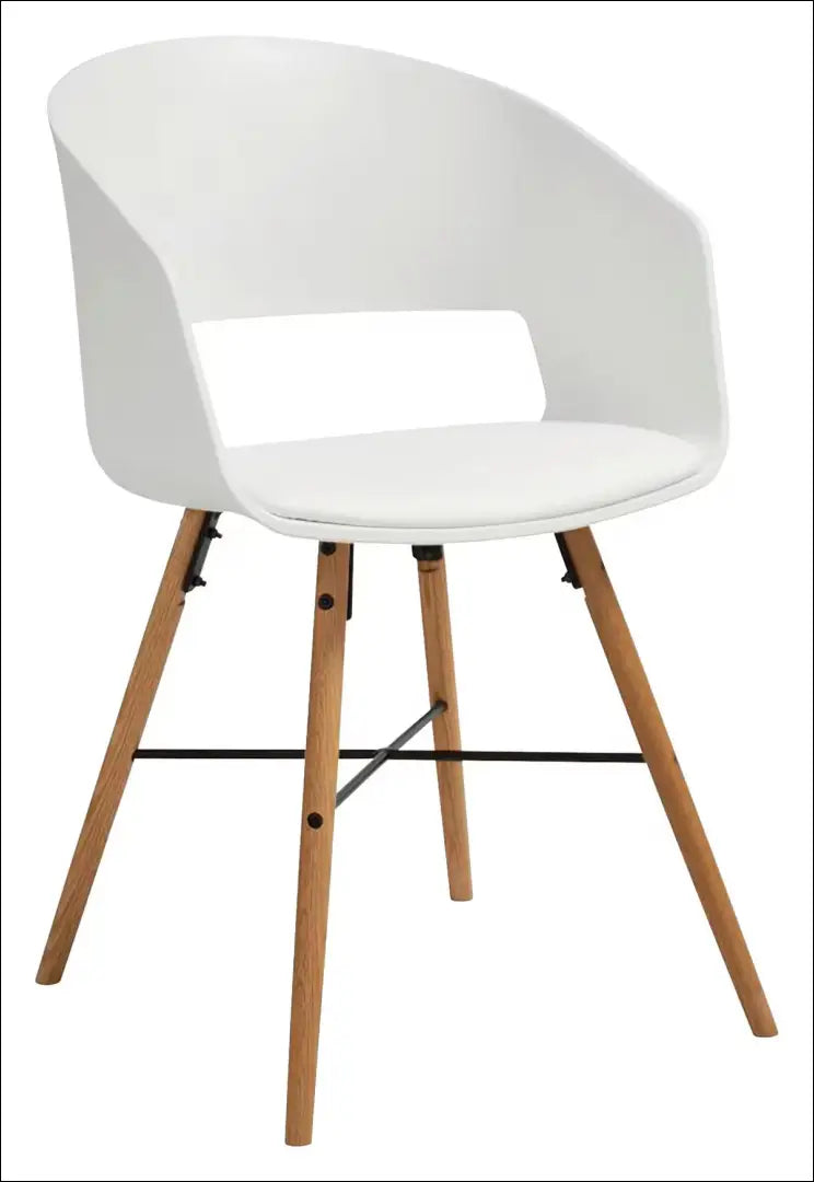 Kėdė VI1257 - €45 Save 50% 25-50, __label:Pristatymas 1-2 d.d., color-balta, kedes-valgomojo, material-eko-oda €25