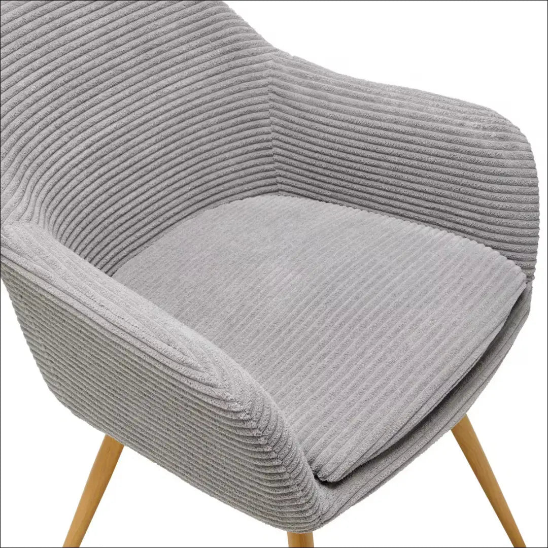 Kėdė VI1258 - €55 Save 50% 50-100, __label:Pristatymas 1-2 d.d., color-pilka, kedes-valgomojo, material-aksomas €50