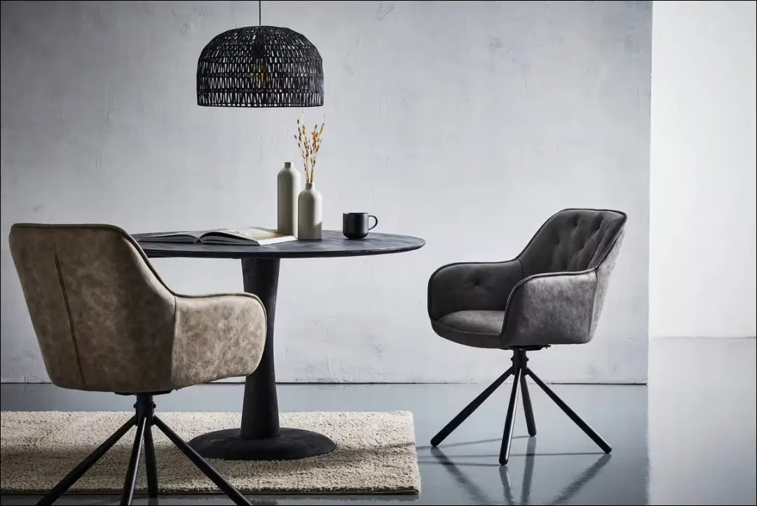 Kėdė VI1268 - €69 Save 50% 50-100, __label:Pristatymas 1-2 d.d., color-pilka, kedes-valgomojo, material-eko-oda €50