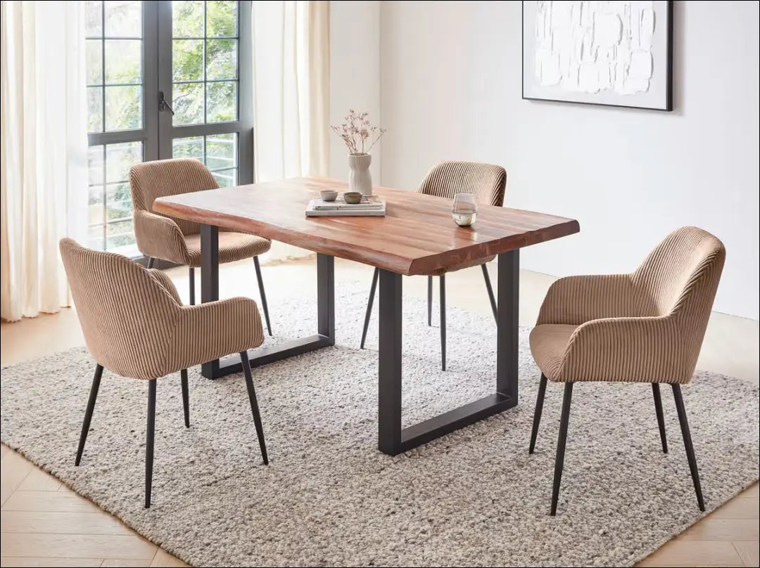 Kėdė VI1290 - €69 Save 50% 50-100, __label:Pristatymas 1-2 d.d., color-smelio, kedes-valgomojo, material-aksomas €50
