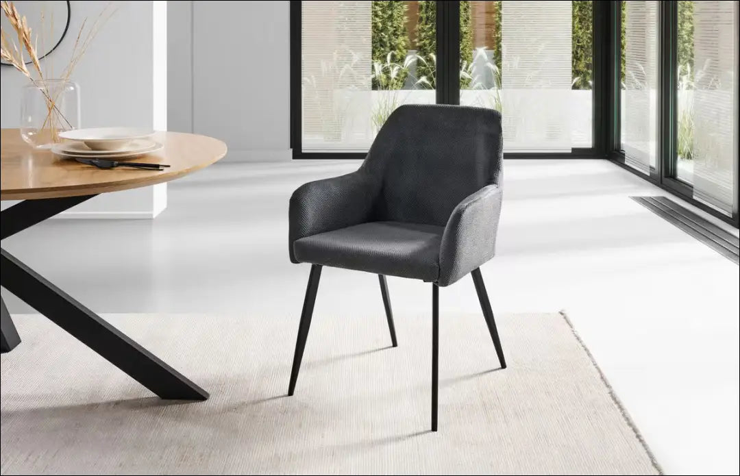 Kėdė VI1301 - €55 Save 50% 50-100, __label:Pristatymas 1-2 d.d., color-pilka, kedes-valgomojo, material-gobelenas €50