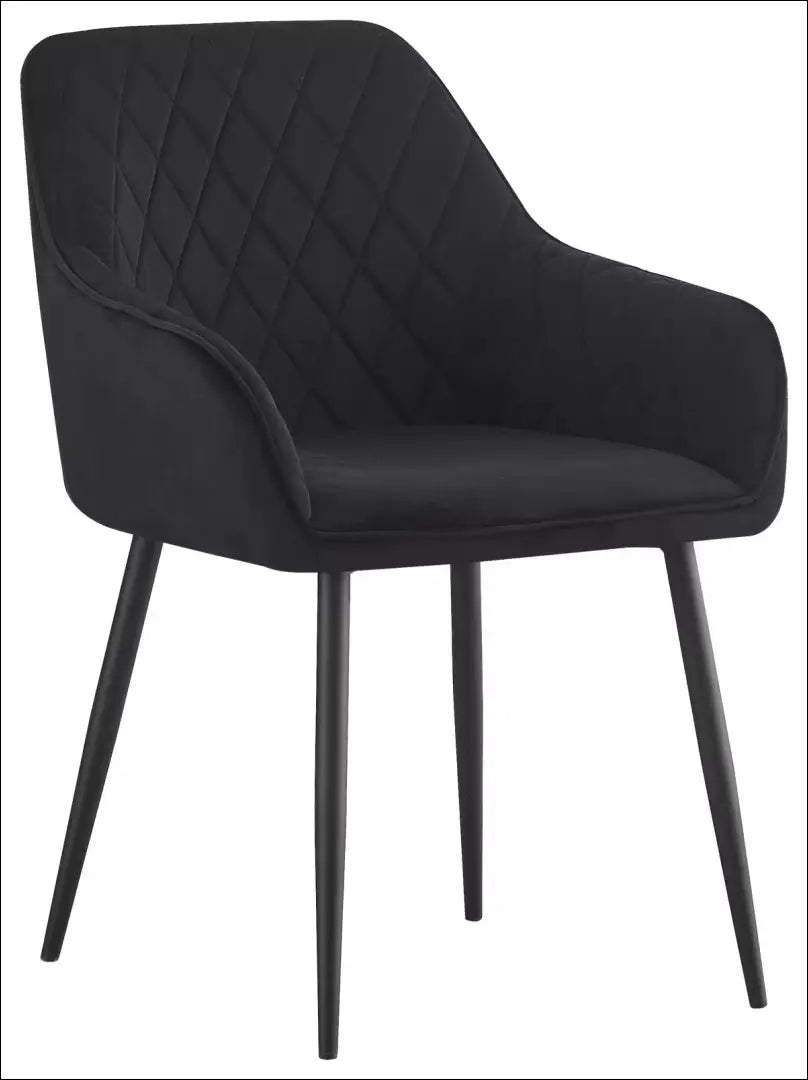Kėdė VI1310 - €55 Save 50% 50-100, __label:Pristatymas 1-2 d.d., color-juoda, kedes-valgomojo, material-aksomas €50