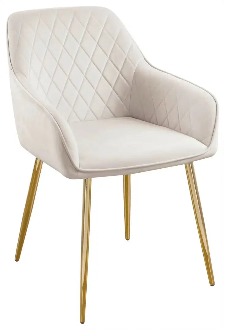 Kėdė VI1378 - €49 Save 50% 25-50, __label:Pristatymas 1-2 d.d., color-kremas, kedes-valgomojo, material-aksomas €25