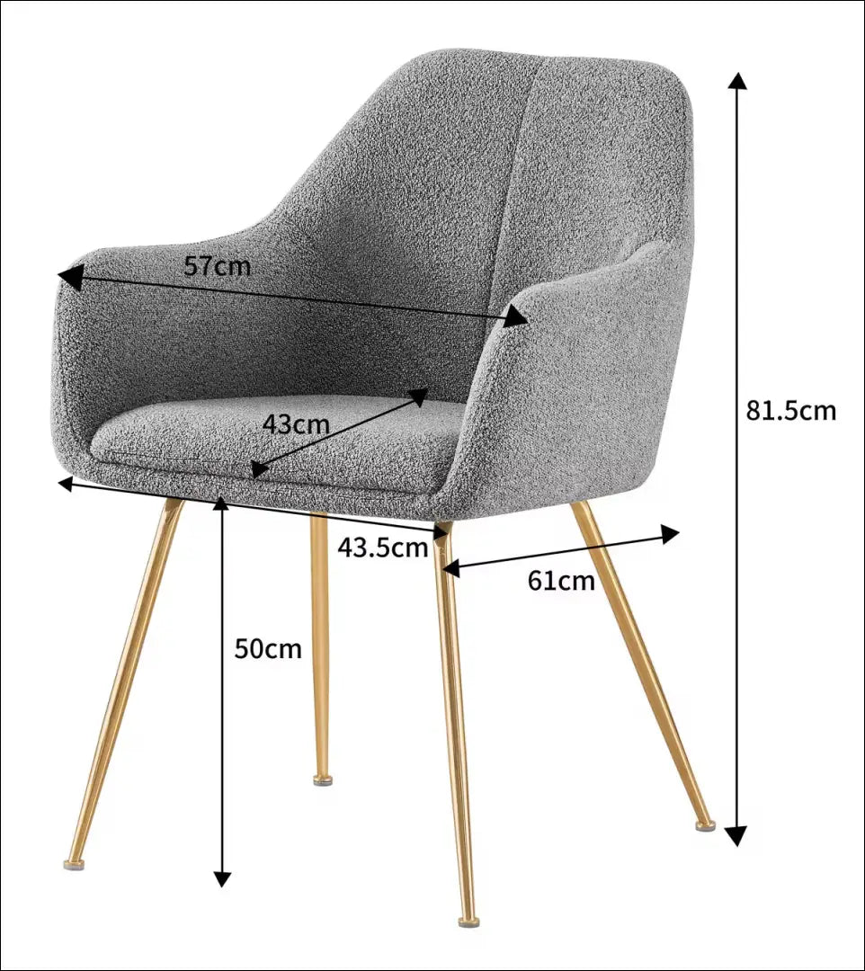 Kėdė VI1394 - €64 Save 50% 50-100, __label:Pristatymas 1-2 d.d., boucle, color-kremas, kedes-valgomojo €50 to €100