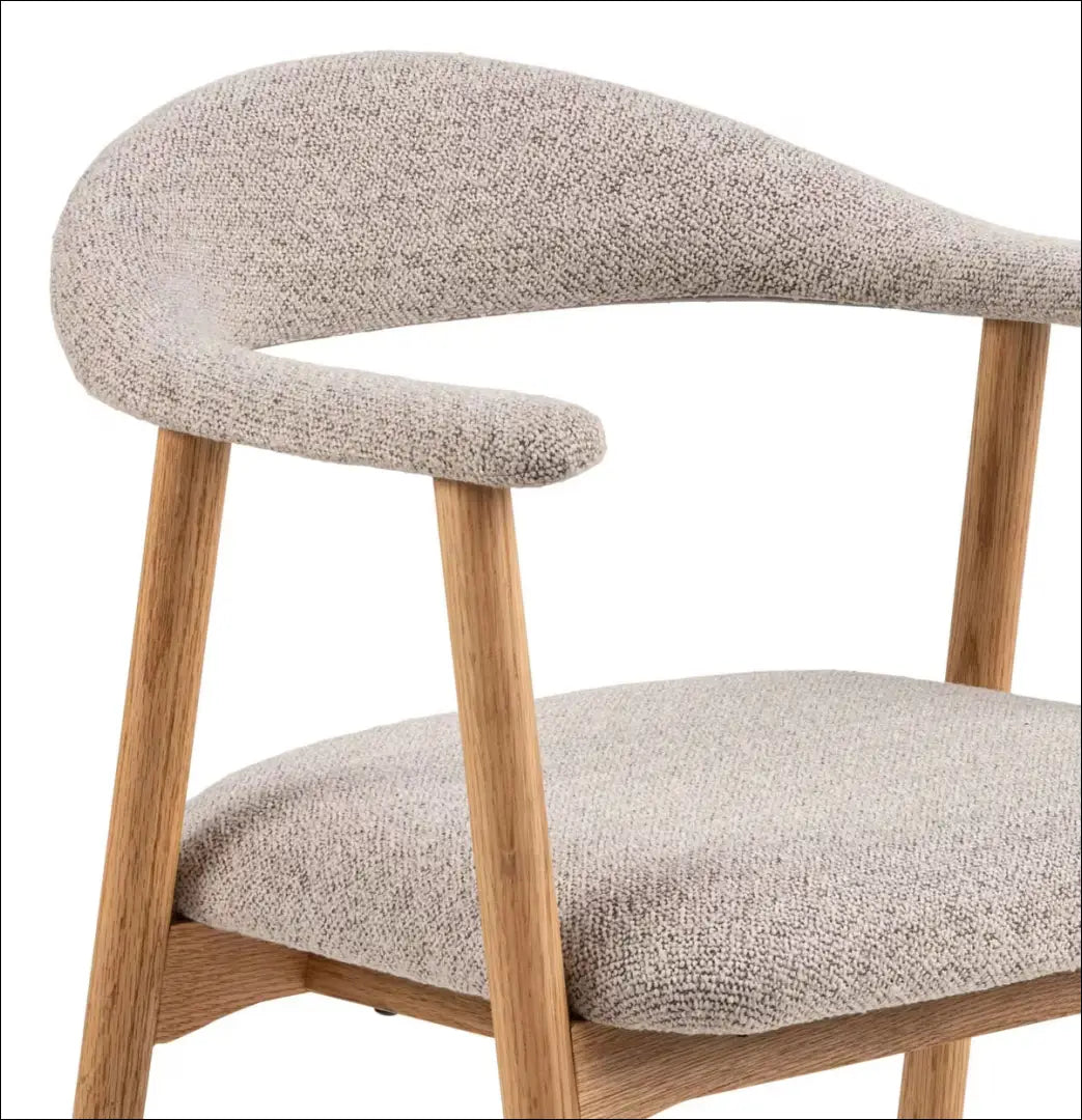 Kėdė VI1409 - €110 Save 50% 100-200, __label:Pristatymas 1-2 d.d., boucle, color-pilka, kedes-valgomojo €100 to €200