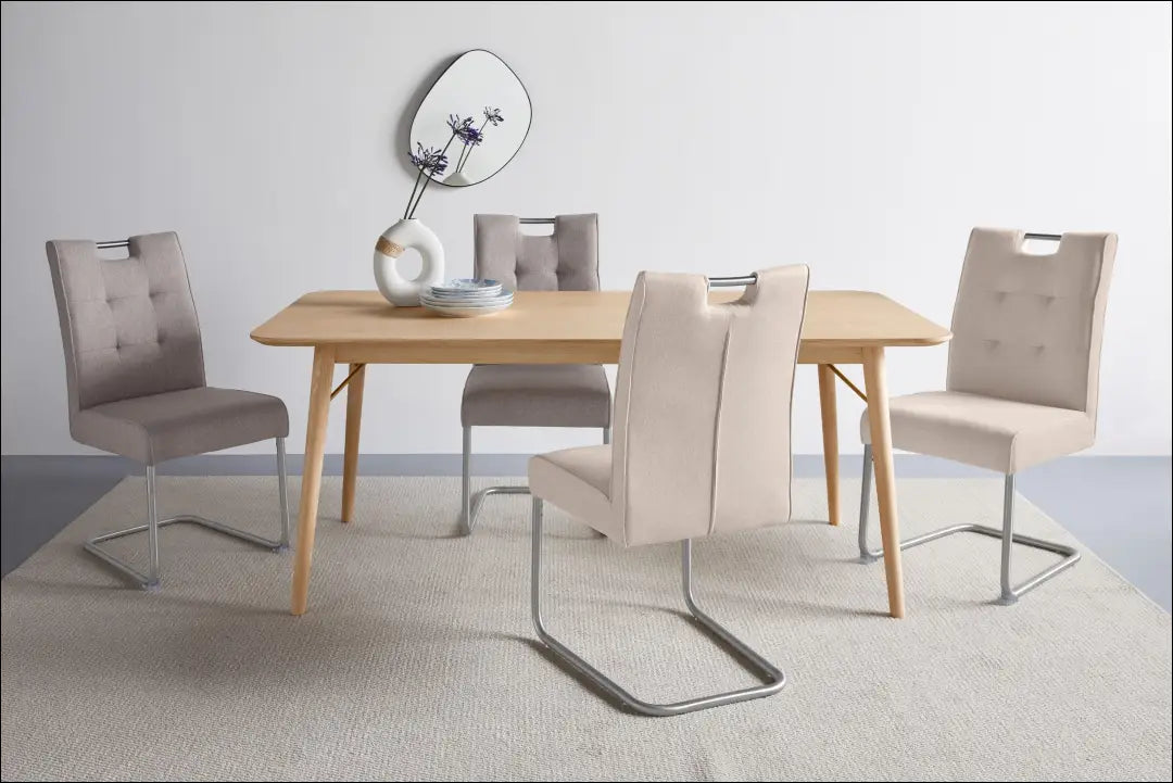 Kėdė VI1426 - €60 Save 50% 50-100, __label:Pristatymas 1-2 d.d., color-smelio, kedes-valgomojo, material-gobelenas €50