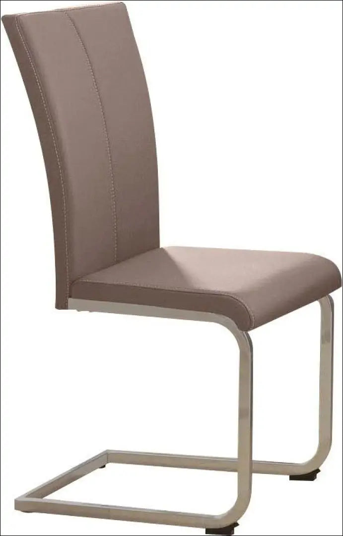 Kėdė VI1443 - €80 Save 50% 50-100, __label:Pristatymas 1-2 d.d., color-ruda, kedes-valgomojo, material-dirbtine-oda €50