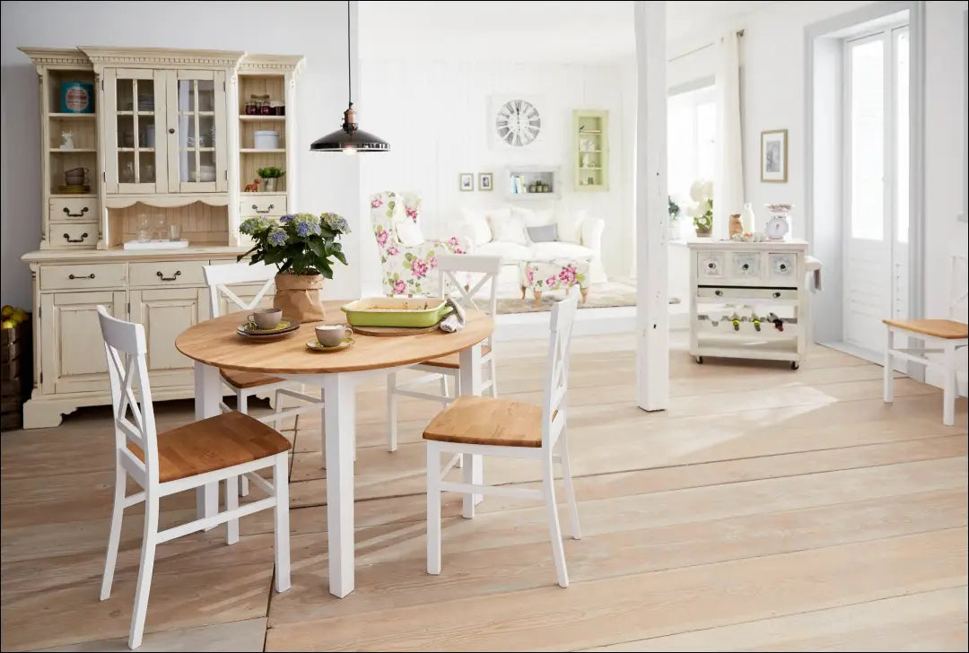 Kėdė VI1448 - €48 Save 50% 25-50, __label:Pristatymas 1-2 d.d., color-balta, color-ruda, kedes-valgomojo €25 to €50