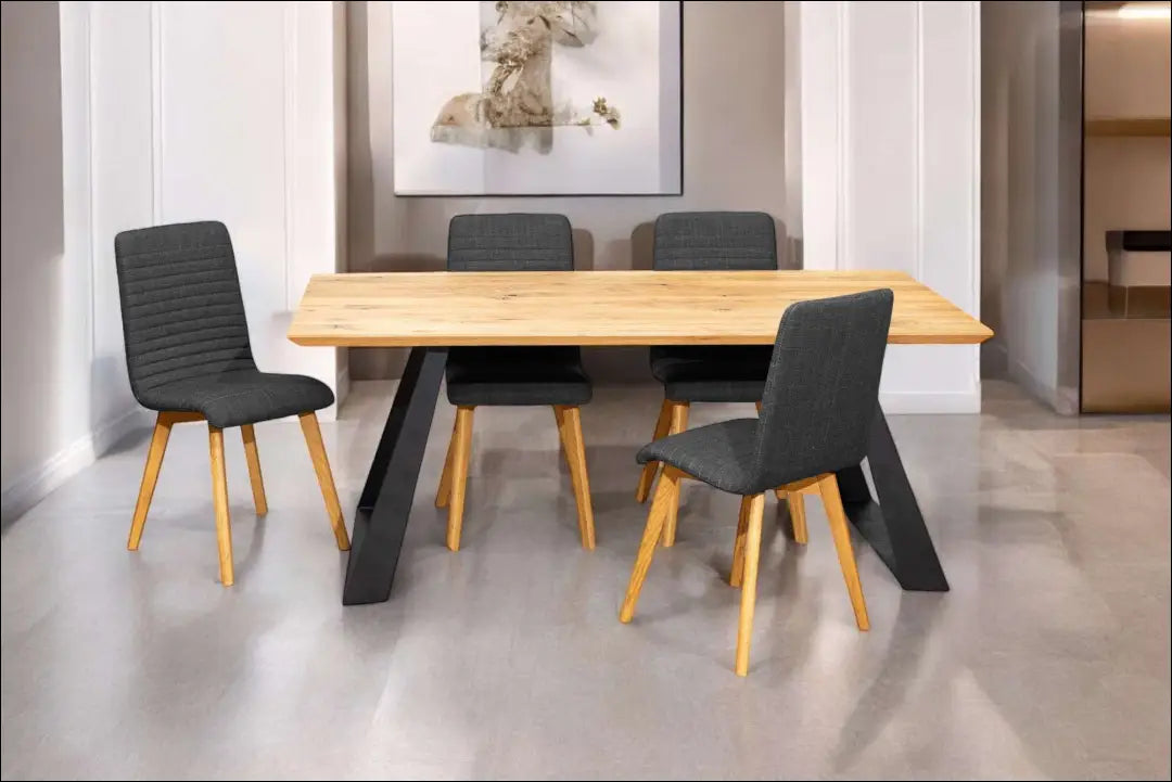 Kėdė VI1474 - €75 Save 50% 50-100, __label:Pristatymas 1-2 d.d., color-pilka, kedes-valgomojo, material-poliesteris €50