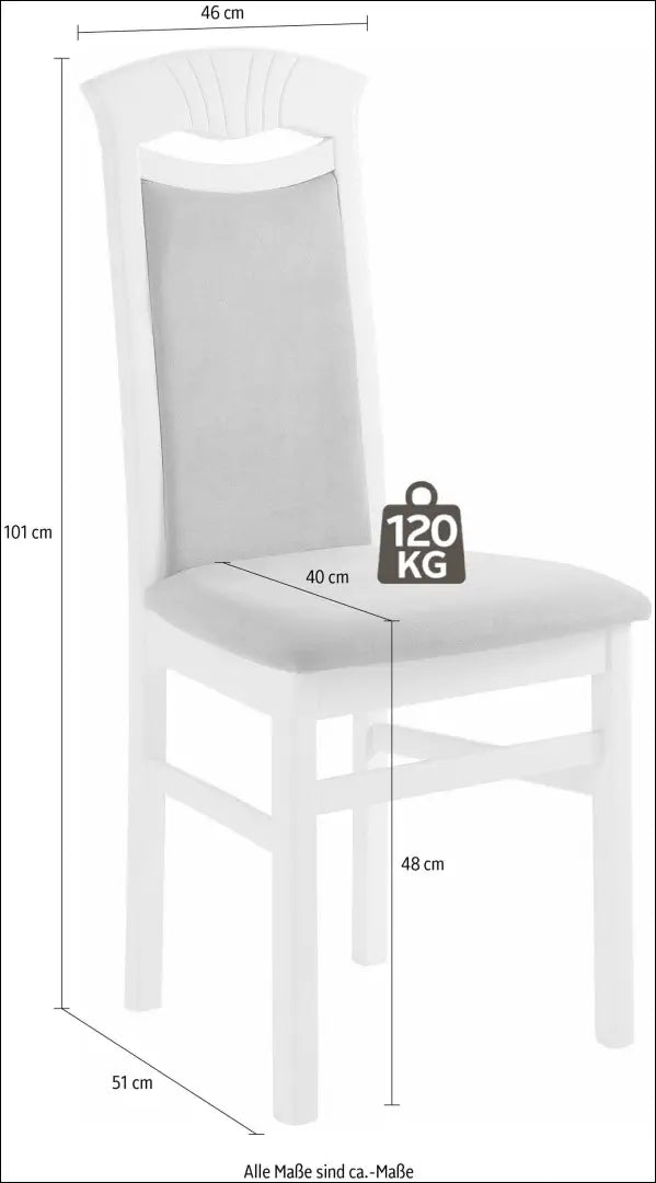 Kėdė VI1475 - €49 Save 50% 25-50, __label:Pristatymas 1-2 d.d., color-balta, color-pilka, kedes-valgomojo €25 to €50