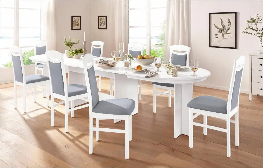 Kėdė VI1475 - €49 Save 50% 25-50, __label:Pristatymas 1-2 d.d., color-balta, color-pilka, kedes-valgomojo €25 to €50