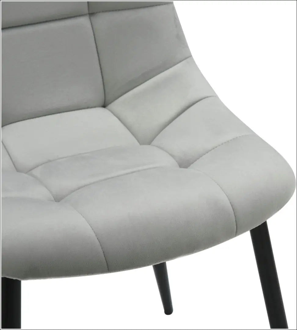 Kėdė VI1492 - €59 Save 50% 50-100, __label:Pristatymas 1-2 d.d., color-pilka, kedes-valgomojo, material-aksomas Aksomas