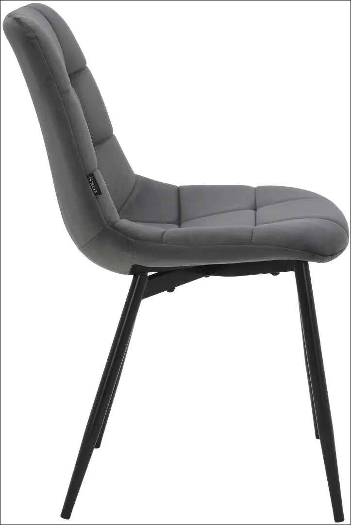 Kėdė VI1503 - €45 Save 50% 25-50, __label:Pristatymas 1-2 d.d., color-pilka, kedes-valgomojo, material-aksomas Aksomas